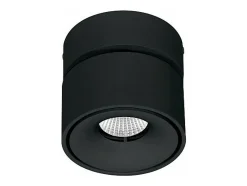 Aplique LED Mini Concord Tricolore 7w preto redondo ajustável