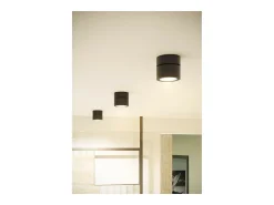 Aplique LED Mini Concord Tricolore 7w preto redondo ajustável