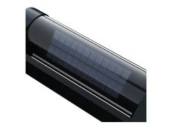 Aplique solar e recarregável Booster "Loma" 150 a 900 lúmens - Preto para uma iluminação exterior potente e durável