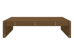 Apoio de pés para jardim 120x80 cm pinho maciço castanho-mel