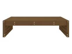 Apoio de pés para jardim 120x80 cm pinho maciço castanho-mel