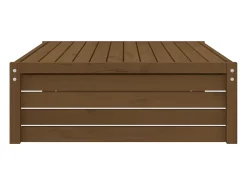 Apoio de pés para jardim 120x80 cm pinho maciço castanho-mel