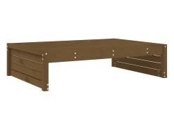 Apoio de pés para jardim 120x80 cm pinho maciço castanho-mel