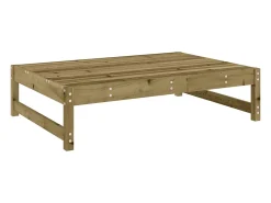 Apoio de pés para jardim 120x80 cm pinho impregnado