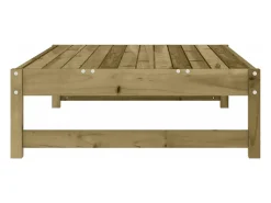 Apoio de pés para jardim 120x80 cm pinho impregnado
