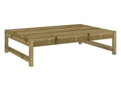Apoio de pés para jardim 120x80 cm pinho impregnado