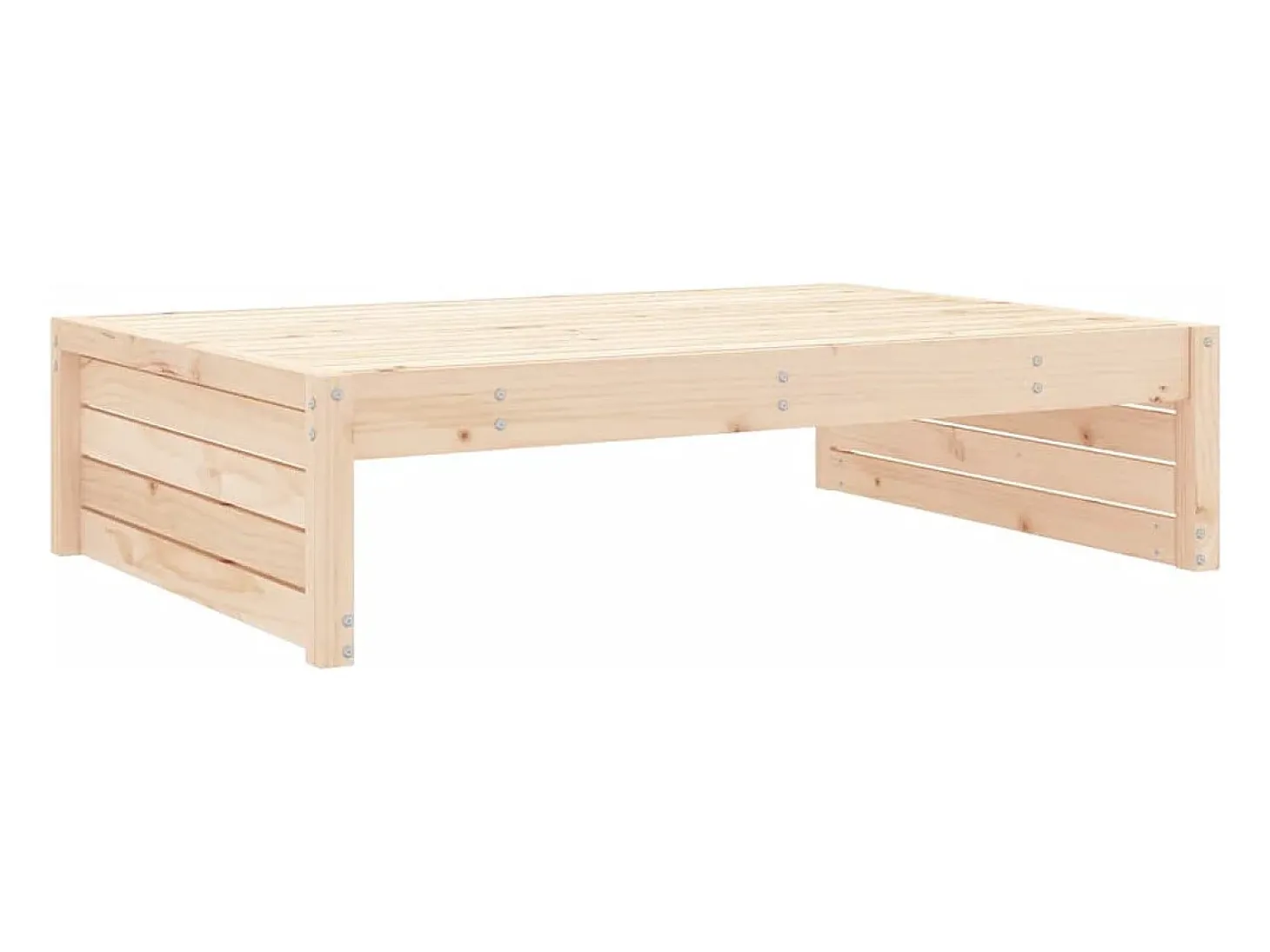 Apoio de pés para jardim 120x80 cm pinho maciço