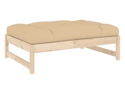 Apoio de pés para jardim 120x80 cm pinho maciço