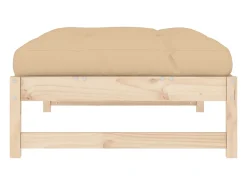 Apoio de pés para jardim 120x80 cm pinho maciço