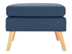 Apoio de pés tecido azul