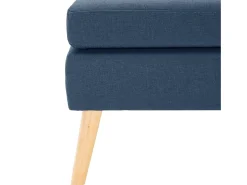 Apoio de pés tecido azul