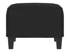 Apoio de pés tecido de microfibra 60x50x41 preto