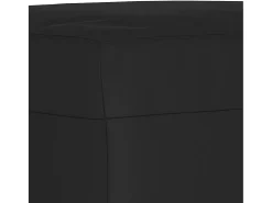 Apoio de pés tecido de microfibra 60x50x41 preto