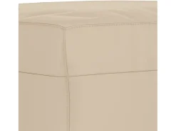 Apoio de pés tecido de microfibra 60x50x41 cor creme