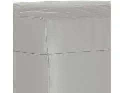 Apoio de pés tecido de microfibra 60x50x41 cinza-claro