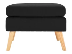 Apoio de pés tecido preto