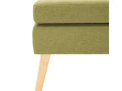 Apoio de pés tecido verde