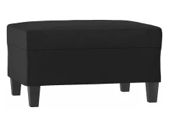 Apoio de pés 70x55x41 cm couro artificial preto