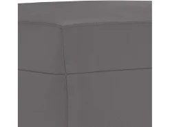 Apoio de pés 60x50x41 cm couro artificial cinza