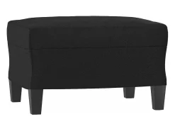 Apoio de pés 60x50x41 cm couro artificial preto