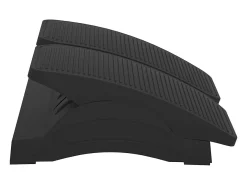 Apoio de pés 43,5x32,5x10,5 cm preto