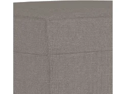 Apoio de pés 70x55x41 cm tecido cinza-acastanhado