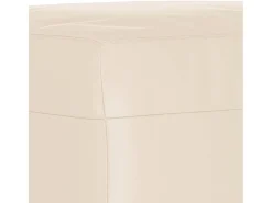 Apoio de pés 70x55x41 cm tecido de microfibra bege