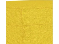 Apoio de pés 60x50x41 cm tecido amarelo-claro