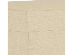 Apoio de pés 70x55x41 cm tecido cor creme
