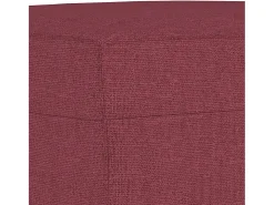 Apoio de pés 70x55x41 cm tecido vermelho-tinto