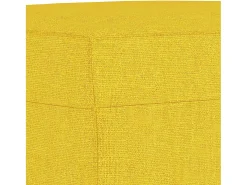 Apoio de pés 60x50x41 cm tecido amarelo-claro