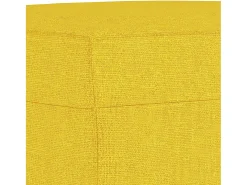 Apoio de pés 60x50x41 cm tecido amarelo-claro