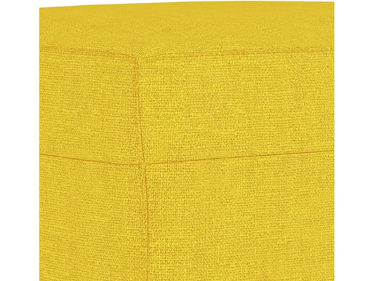 Apoio de pés 60x50x41 cm tecido amarelo-claro