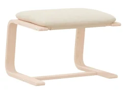 Apoio de pés 51x41x40 cm tecido cor creme
