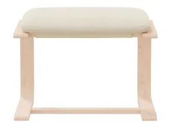 Apoio de pés 51x41x40 cm tecido cor creme