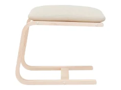 Apoio de pés 51x41x40 cm tecido cor creme