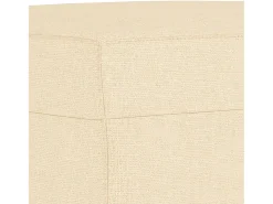 Apoio de pés 70x55x41 cm tecido cor creme