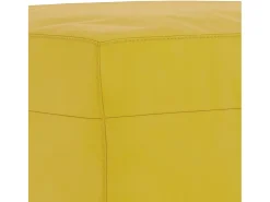 Apoio de pés 70x55x41 cm veludo amarelo