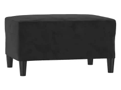 Apoio de pés 70x55x41 cm veludo preto