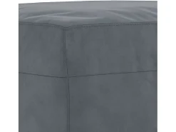 Apoio de pés 70x55x41 cm veludo cinzento-escuro