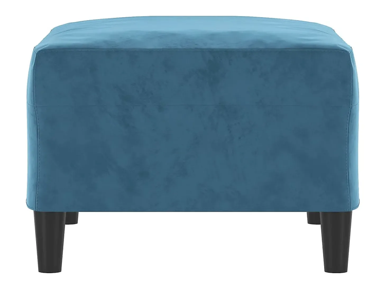 Apoio de pés 70x55x41 cm veludo azul