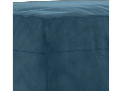 Apoio de pés 70x55x41 cm veludo azul