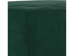 Apoio de pés 60x50x41 cm veludo verde-escuro