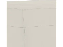 Apoio de pés 70x55x41 cm veludo cor creme