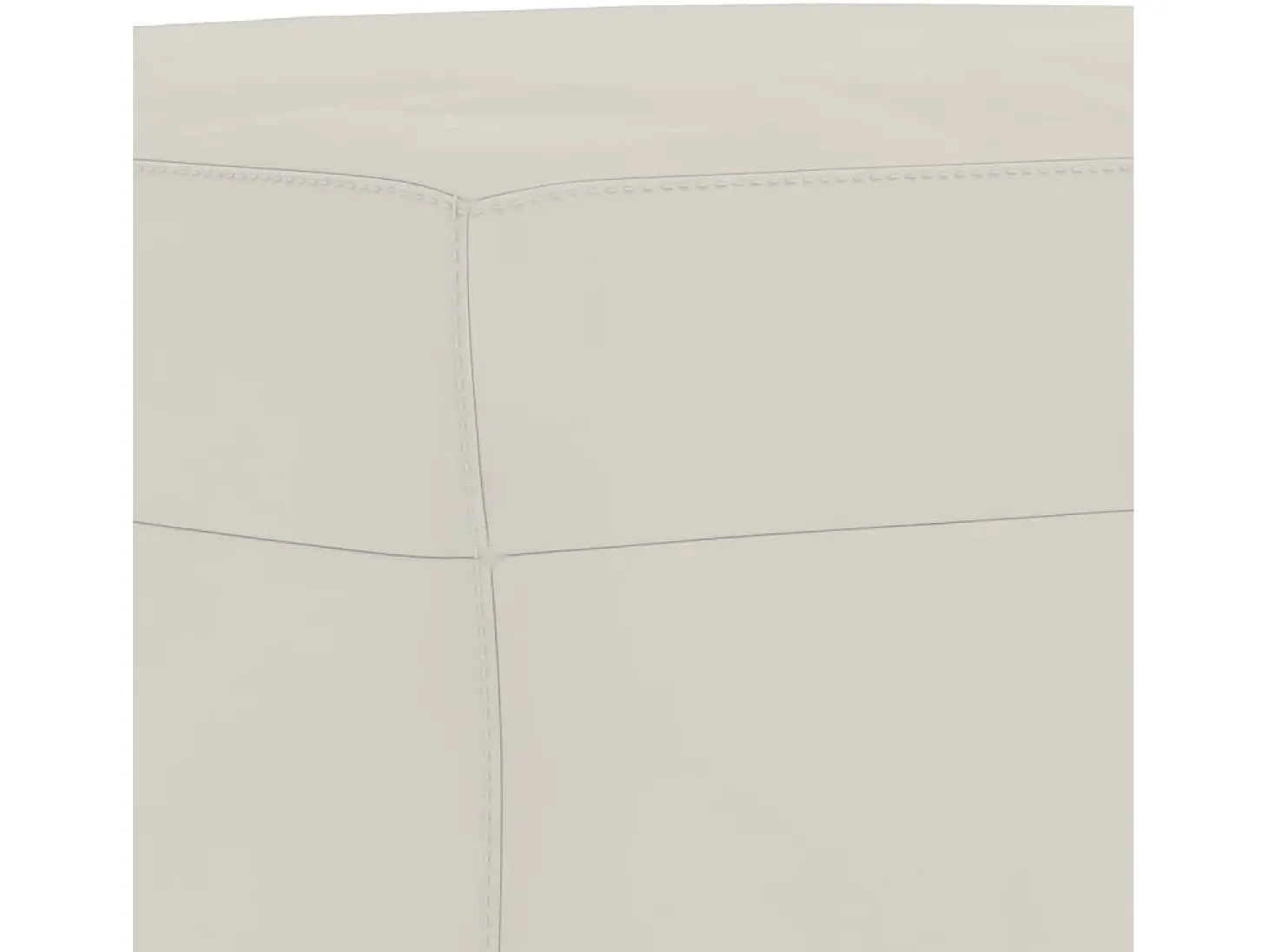 Apoio de pés 70x55x41 cm veludo cor creme