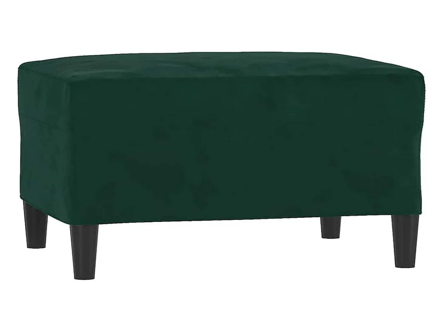 Apoio de pés 70x55x41 cm veludo verde-escuro