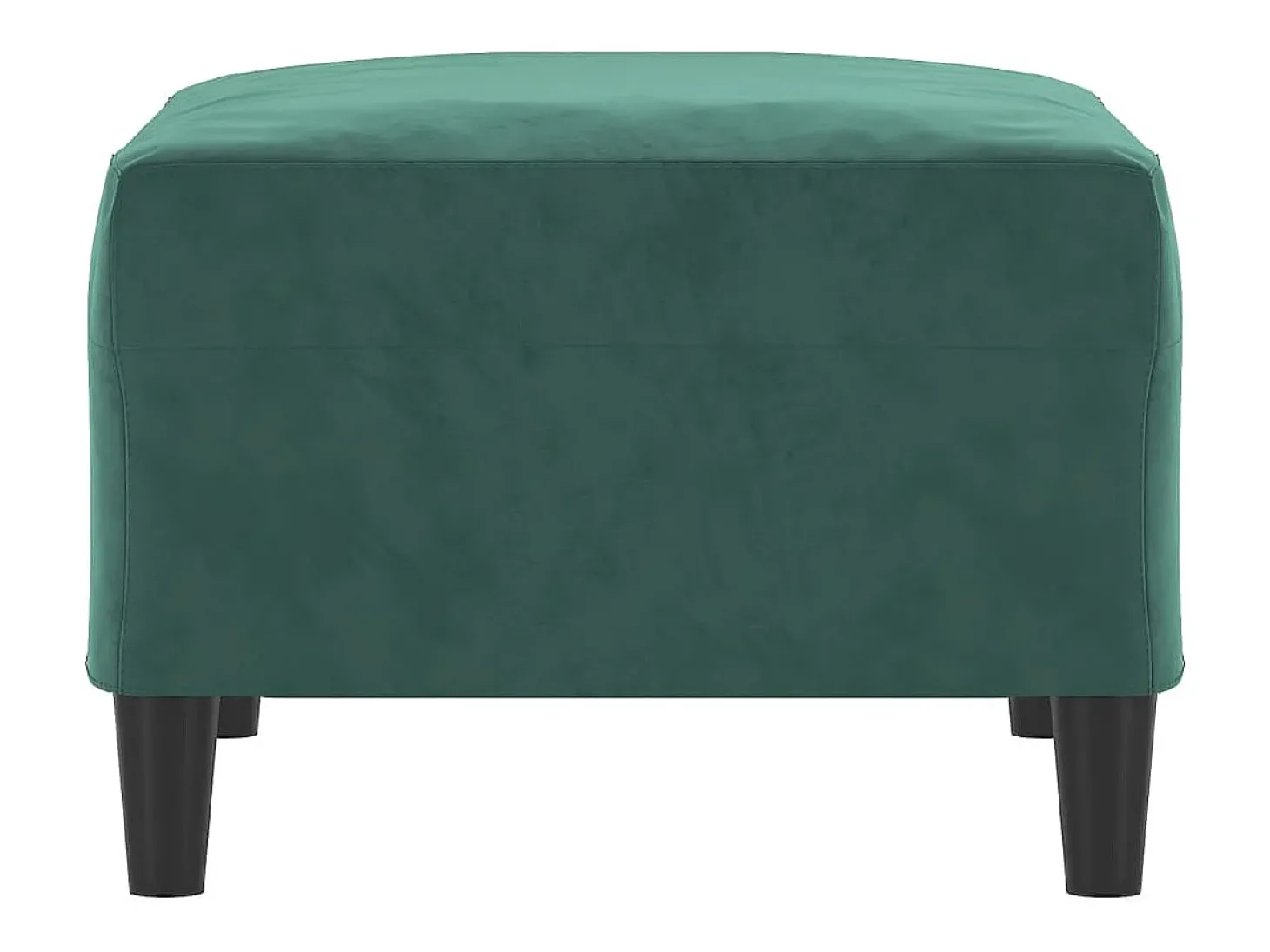 Apoio de pés 70x55x41 cm veludo verde-escuro