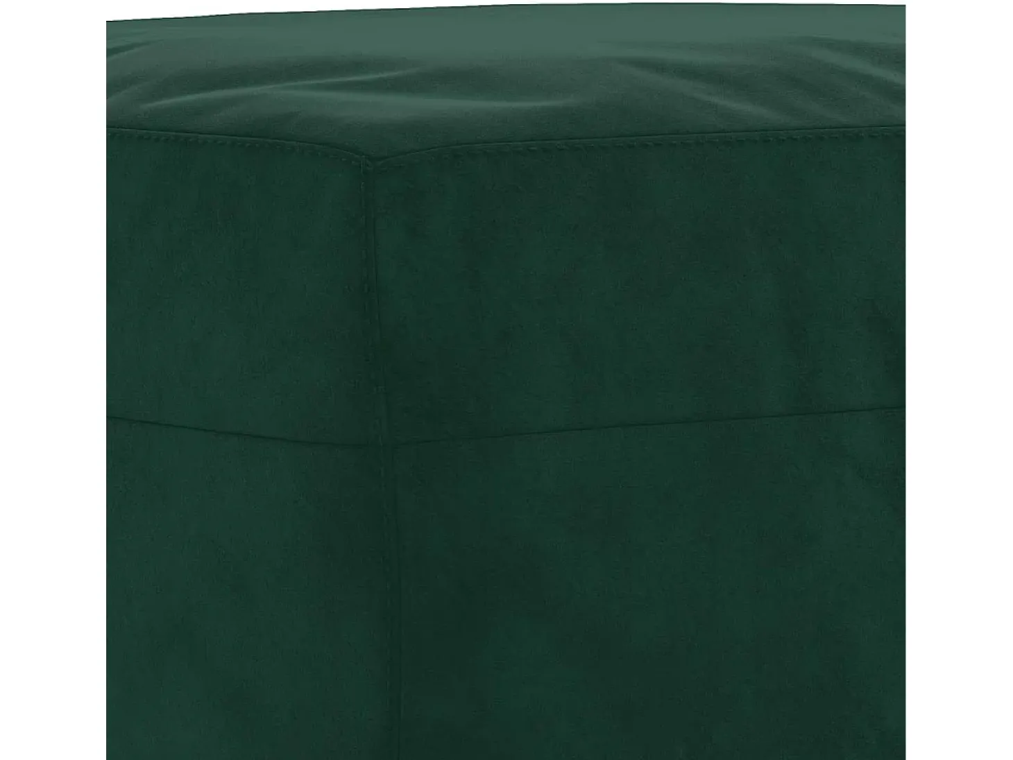 Apoio de pés 70x55x41 cm veludo verde-escuro