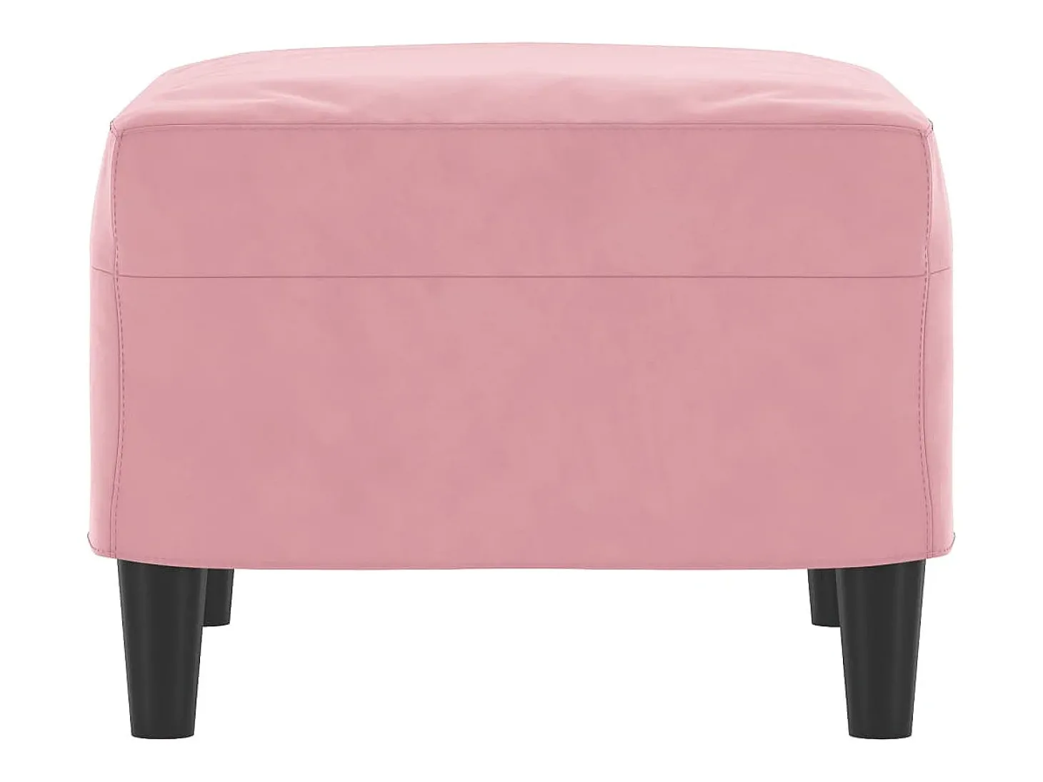 Apoio de pés 60x50x41 cm veludo rosa