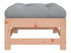Apoios de pés jardim c/ almofadões 2pcs madeira douglas maciça